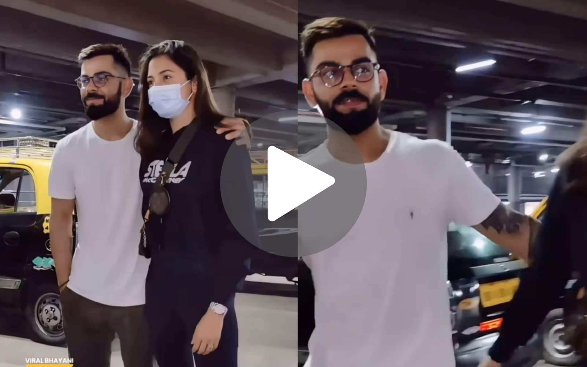 Virat Kohli, A Caring Husband, Held Wife Anushka Sharma Close At Airport - Watch Video